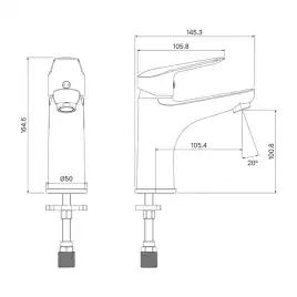 Смеситель для раковины IDDIS Torr TORSB00i01  цвет, Глянцевый хром