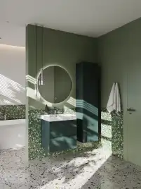 Тумбы под раковину Roca Ona 60 A857613513 подвесная, цвет, Зеленый матовый