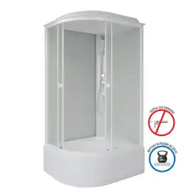 Душевая кабина Niagara Promo 110х80х215 P110/80/40R/MT высокий поддон, без гидромассажа