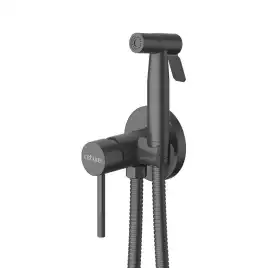 Гигиенический душ со смесителем Cezares RELAX-DIF-NOP, Черный матовый