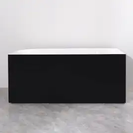 Акриловая ванна Azario LAGO BLANCO BLACK 170х75 AZ-6724-1CLB 17075, асимметричная, левая