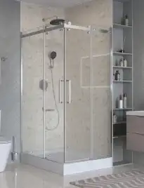Душевой уголок BelBagno MARINO-2-AH-2-120/90-C-CR стекло прозрачное, профиль Хром