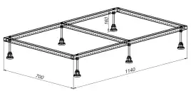 Каркас для поддона Allen Brau 120х80 8.00003