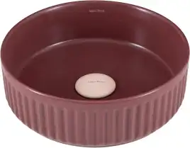 Раковина накладная Allen Brau Fantasy 36х36х12 4.11032.BD, Красная матовая