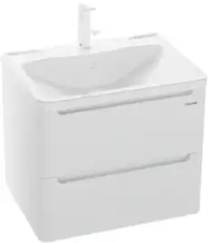 Тумба под раковину Grossman Адель 70 подвесная, белая глянцевая (107006)