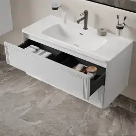 Тумба с раковиной IDDIS Oxford Neo 100, подвесная, Белая, OXN10W0i95K