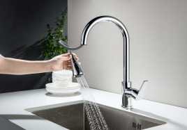 Смеситель для кухни Aquatek Лугано AQ1784CR, Хром