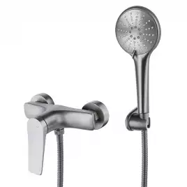 Смеситель для душа Lemark Bronx LM3703GM, однорычажный, цвет Графит брашированный