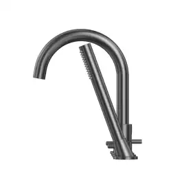 Смеситель на борт ванны Whitecross Y gunmetal на 4 отверстия Оружейная сталь, Y1232GM