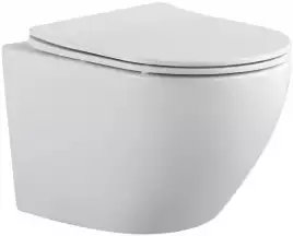 Унитаз подвесной Aquanet Rimless Cetus 2.0 W LX-1901, с сиденьем микролифт
