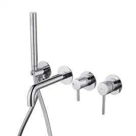 Смеситель для ванны с душем Abber Wasser Kreis AF8130 встраиваемый, с внутренней частью, Хром