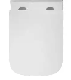 Унитаз-компакт Azario Quadro AZ-2175 напольный, безободковый, в комплекте с бачком и сиденьем микролифт, Белый глянцевый