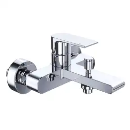 Смеситель для ванны Azario DELANO AZ-15840511, однорычажный, с коротким изливом, Хром