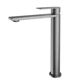 Смеситель для раковины Vincea Vogue (SS) VBF-2VS2GM однорычажный, вороненая сталь