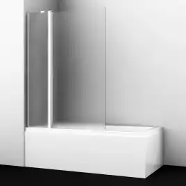 Шторка для ванны WasserKRAFT Berkel 48P 110 см, 48P02-110LM, профиль Хром, стекло Матовое