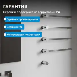 Полотенцесушитель электрический 52х64,5 ABBER Charme AH4004 хром