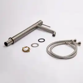 Смесители для раковины AVS Slimmer 811-101-GM высокий, оружейная сталь