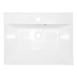 Тумба с раковиной Azario Эстима 60 CS00094582, подвесная, Белая глянцевая