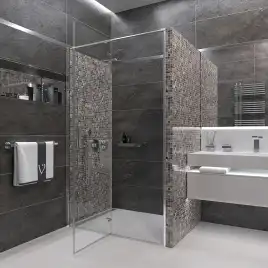 Душевая дверь Veconi Vianno VN-73 80 см, VN73-80-01-C4, профиль Хром, стекло Прозрачное