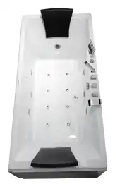 Акриловая ванна Gemy G9065 K L 175х85 с гидромассажем, левая