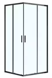 Душевой уголок Azario MILTON 90х90х200 AZ-ND1142 900 Black профиль Черный, стекло Прозрачное