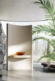 Раковина накладная ABBER KRISTALL 43х43х15 AT2806Opal, квадратная, коричневая