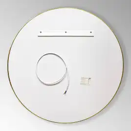 Зеркало с подсветкой AVS AZ 80 см Антипар Брашированное золото