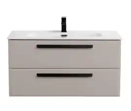 Тумба под раковину Cezares ECO-CER-N 120 см, ECO-CER-N-1200-2C-SO-GCO-P (без ручек), Серо-Бежевый Матовый