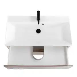 Тумба под раковину BelBagno MARINO-800-2C-SO-CL-P подвесная Capucino Lucido