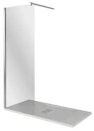 Душевая перегородка Good Door Walk IN SP-100-C-CH, ВИ00002, профиль Хром, стекло Прозрачное