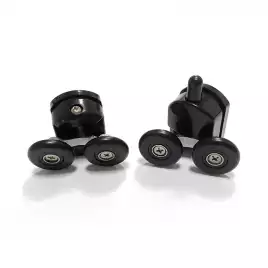 Душевой уголок ABBER Schwarzer Diamant 80х80 см, AG02080BH, профиль черный, стекло прозрачное