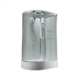 Душевая кабина AvaCan EM3812RLEDT 120x80 см, средний поддон, с крышей, правая