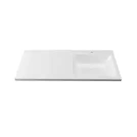 Тумба под раковину Grossman Вилар 120 напольная, под стиральную машину, белая глянцевая (126011)