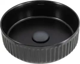 Раковина накладная Allen Brau Fantasy 36х36х12 4.11032.31, Черная матовая