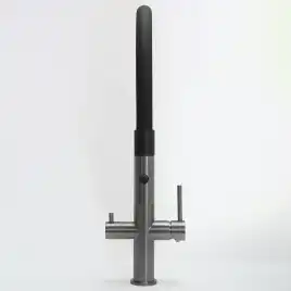 Смеситель для кухни с гибким изливом AVS PureRiver оружейная сталь, 811-170-GM