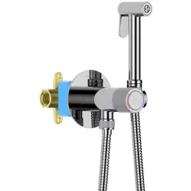 Гигиенический душ со смесителем Aquatek AQ1023CR нажимной механизм, Хром