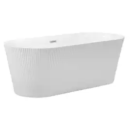 Ванна акриловая Azario ROUSE 170x75 AZ-6605C отдельностоящая, в комплекте с сифоном и металлической рамой