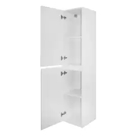 Шкаф-пенал Azario Эстима 35 CS00094556 левый подвесной, Белый глянцевый