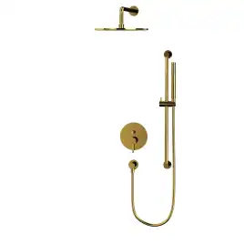 Душевая система для душа WHITECROSS Y gold YSET05GL, скрытого монтажа, Золото глянцевое