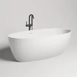 Ванна Salini ALDA 180х90 101911G из материала S-Sense, Белая глянцевая