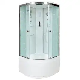 Душевая кабина AvaCan EM5011EL 110x110 см, высокий поддон, с крышей