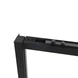 Душевой уголок Vincea Slim Soft 130х80 VSR-1SS8013CLB, дверь раздвижная, профиль черный, стекло прозрачное