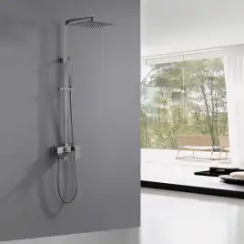 Душевая стойка ABBER Daheim AF8216NGL с изливом, никель