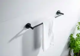 Держатель полотенец 450 мм Aquatek Европа AQ4120MB, Черный матовый