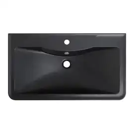 Раковина из искусственного камня BelBagno BB1000/455-LV-ART-ALR-NERO, чёрная матовая