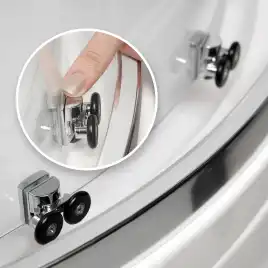 Душевой уголок WasserKRAFT Lippe 45S 120х90 45S07 профиль Хром стекло Прозрачное