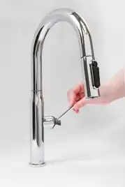 Смеситель для кухни AVS PureRiver 811-171-CR с выдвижным изливом, хром