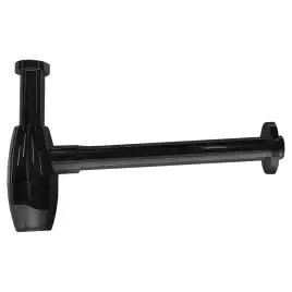 Сифон для раковины AZARIO AZ-115-BL G 1 1/4, без выпуска, бочонок, латунь, черный матовый