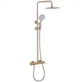 Душевая стойка ABBER Emotion AF8816GL с изливом, золото матовое