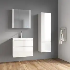 Шкаф-пенал Azario Velluto 40 CS00088605, подвесной, Белый матовый